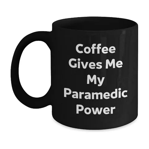 Black mug for Paramedics