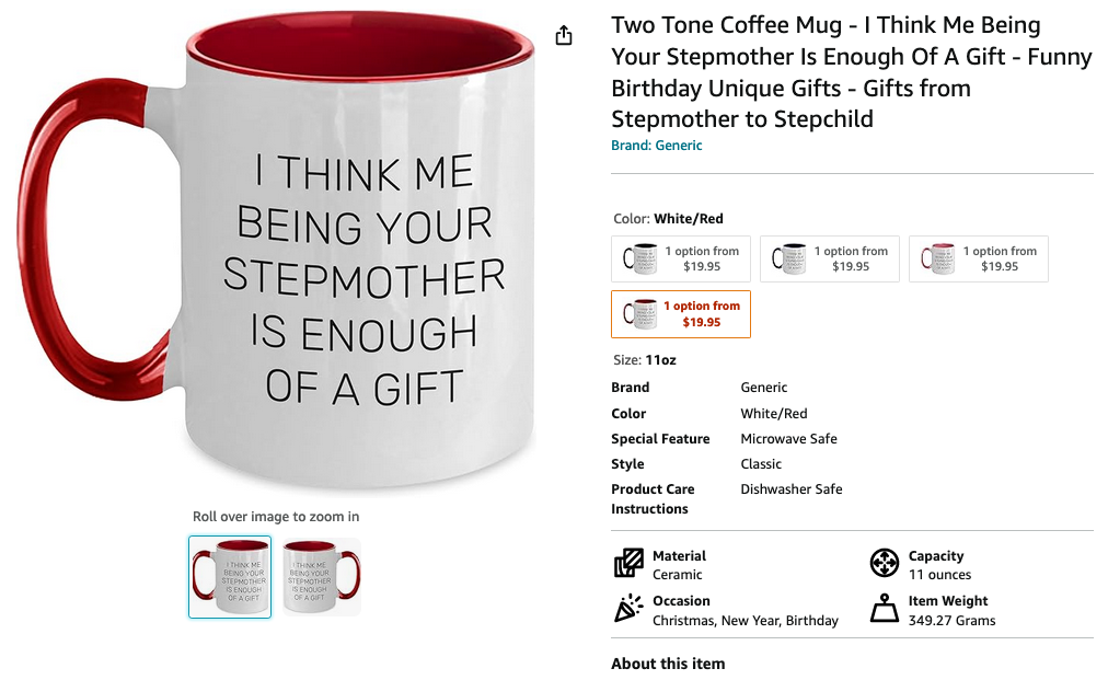 Red Two Tone Mug
