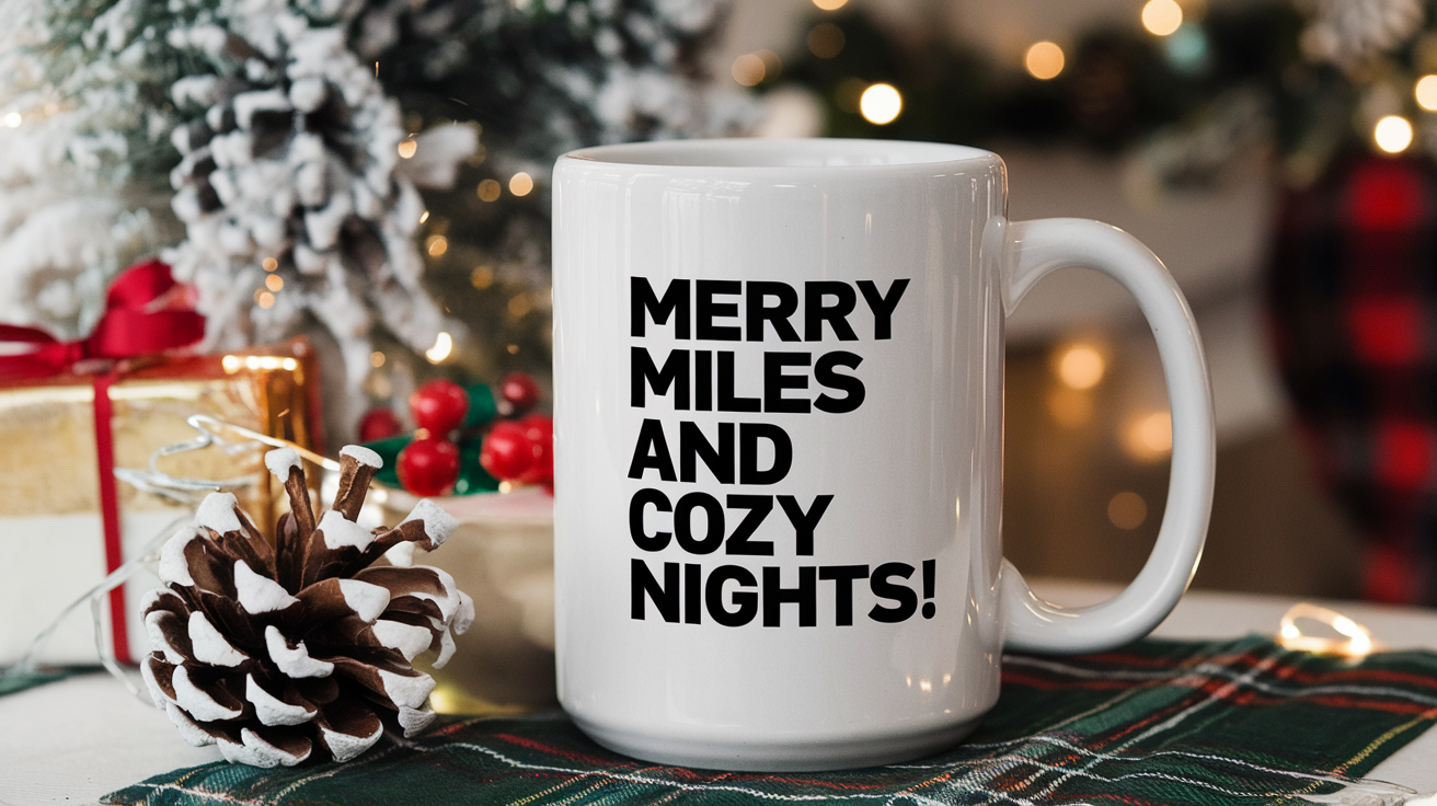 Coffee Gives Me My Trucker Power quote on coffee mug mockup for Amazon POD