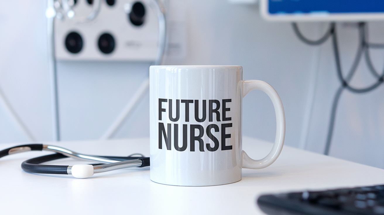 World's Greatest Nurse quote on coffee mug mockup for Amazon POD