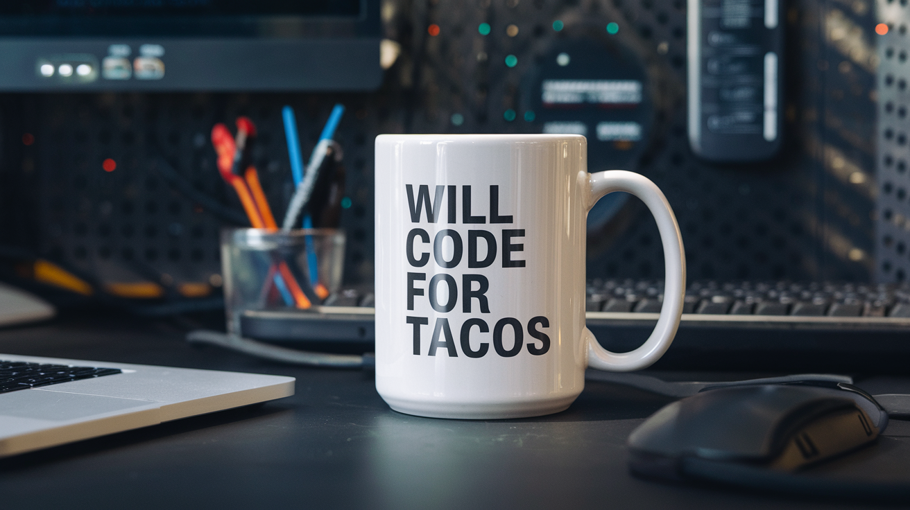 Funny Programmer quote on coffee mug mockup for Amazon POD