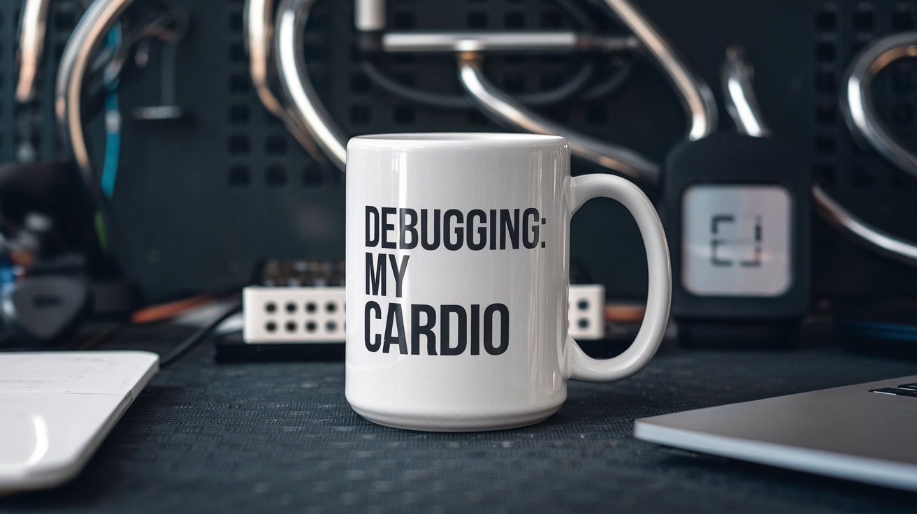 Funny Programmer quote on ninja tumbler mockup for Amazon POD