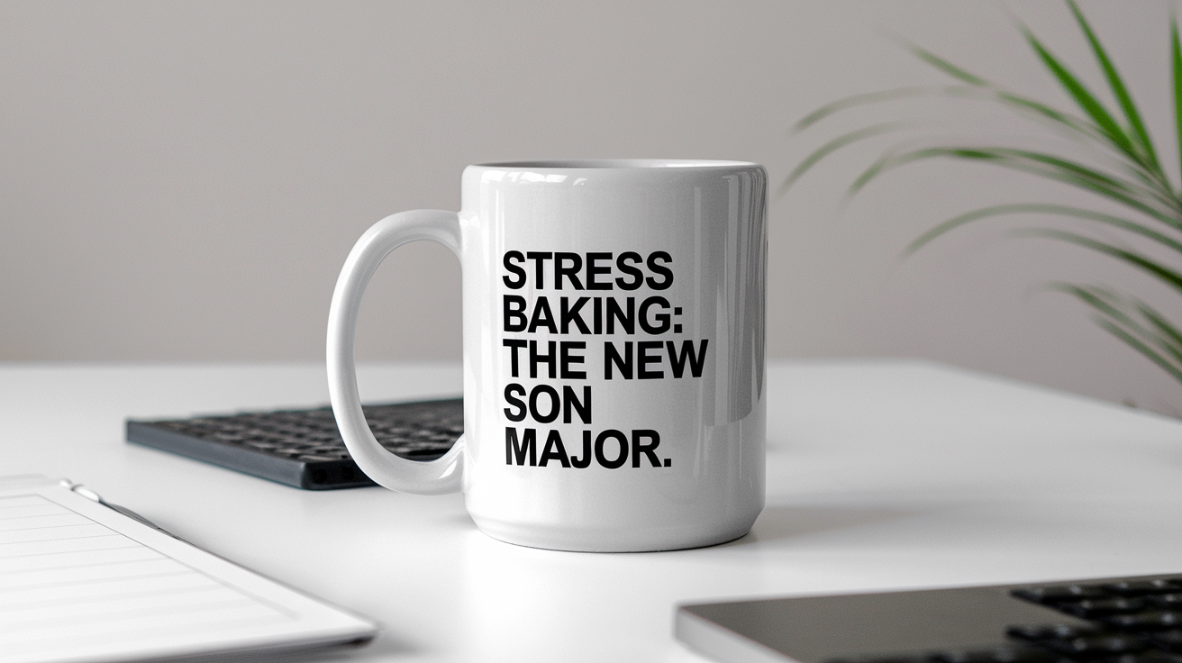 Coffee Gives Me My Son Power quote on coffee mug mockup for Amazon POD