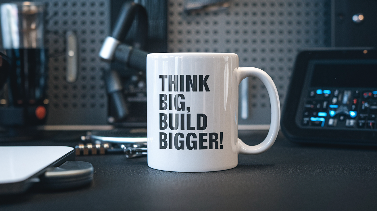 Inspirational Civil Engineer quote on coffee mug mockup for Amazon POD