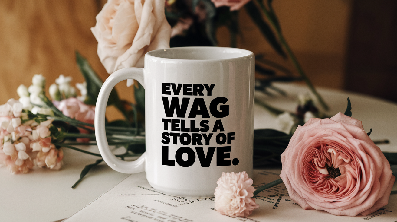 Mother's Day Dog quote on ninja tumbler mockup for Amazon POD