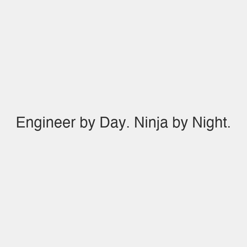Motivational Engineer quote on ninja tumbler mockup for Amazon POD
