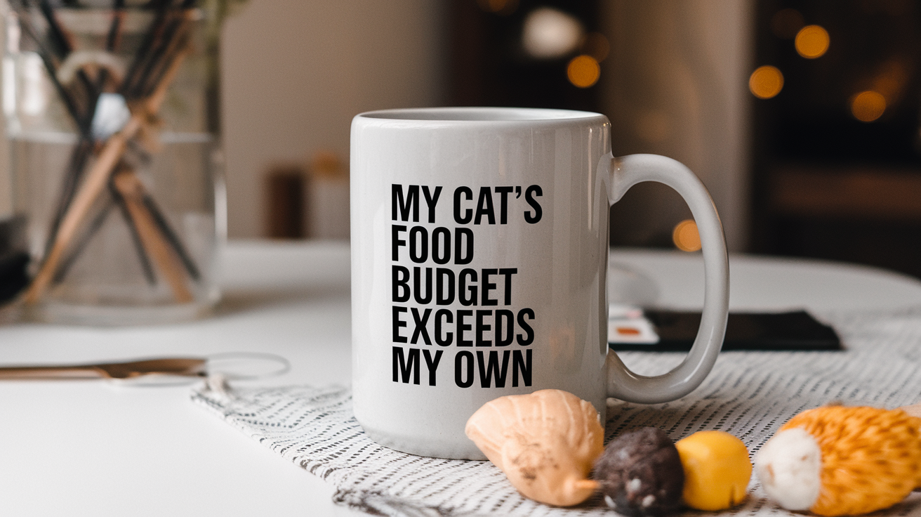 Sarcastic Cat quote on ninja tumbler mockup for Amazon POD