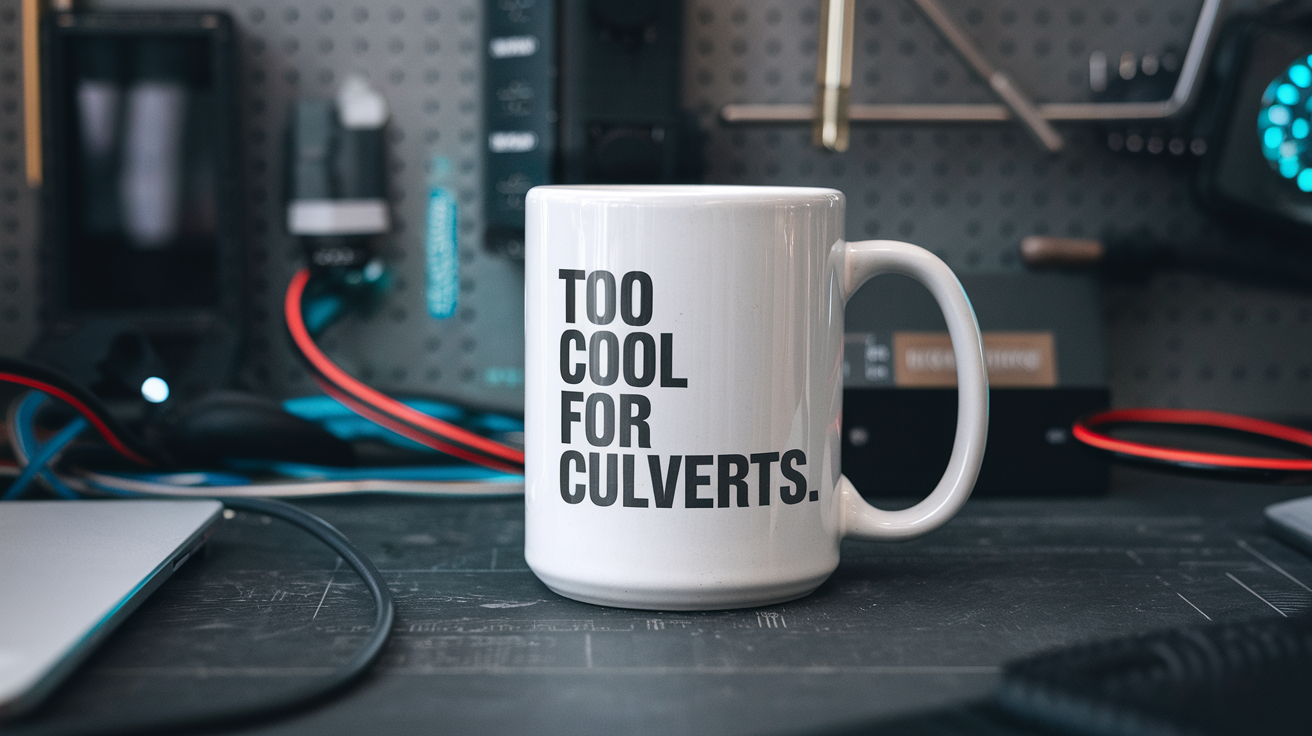 Sarcastic Civil Engineer quote on coffee mug mockup for Amazon POD