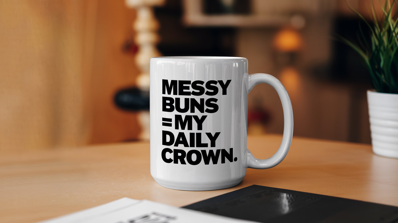 World's Greatest Mom quote on coffee mug mockup for Amazon POD