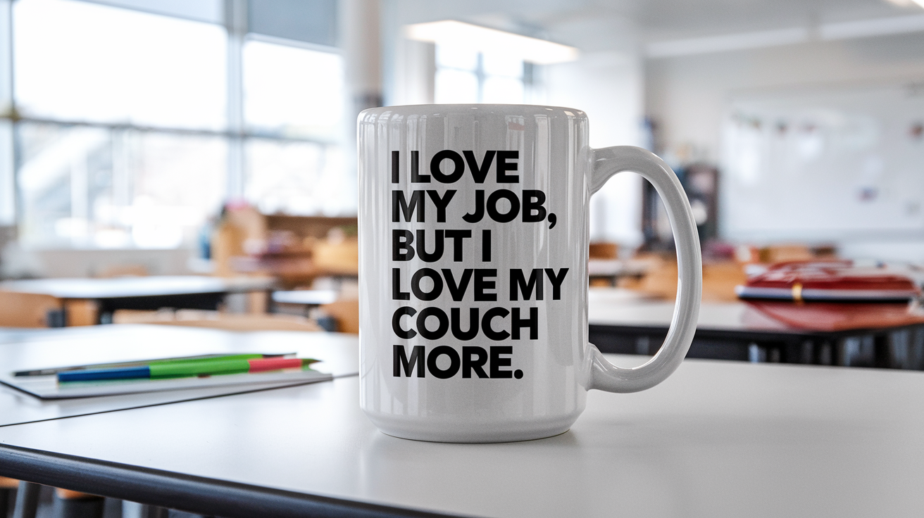 Sarcastic Teacher quote on ninja tumbler mockup for Amazon POD