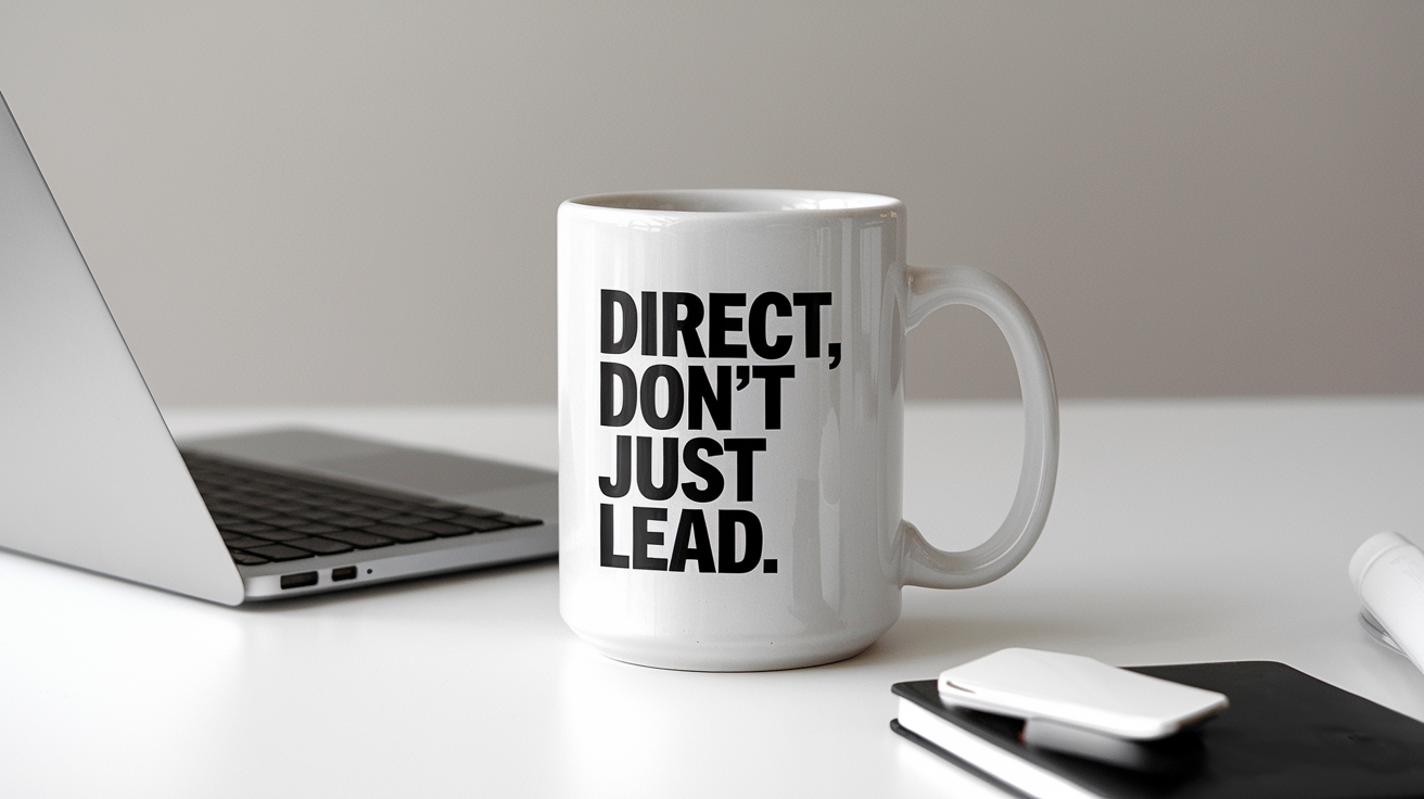 Short Director quote on coffee mug mockup for Amazon POD