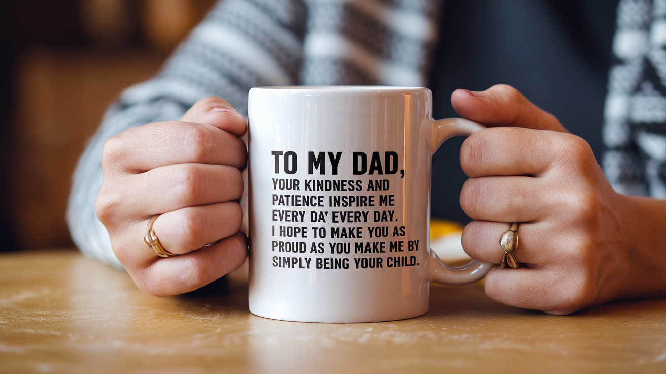 Dad by Day Ninja by Night quote on coffee mug mockup for Amazon POD