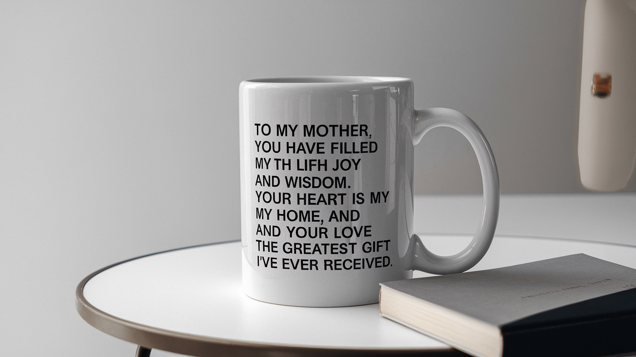 World's Greatest Mother quote on coffee mug mockup for Amazon POD