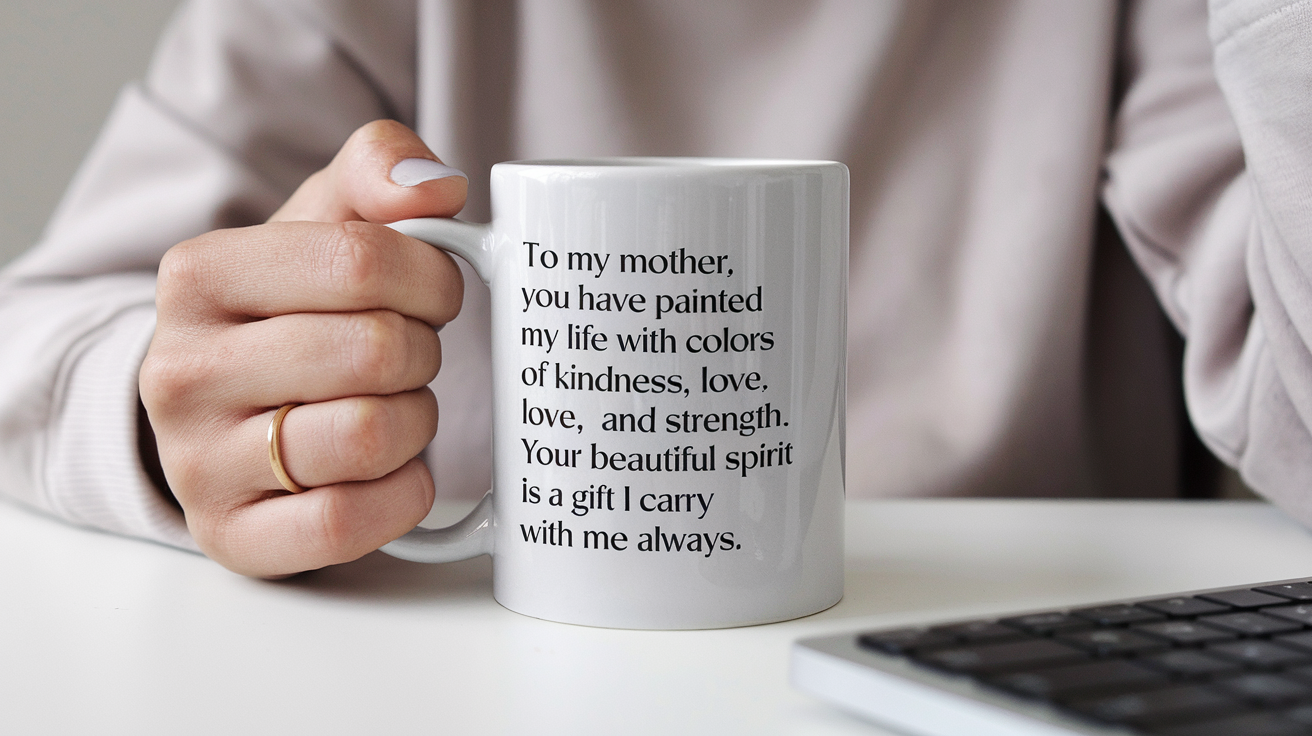 Mother by Day Ninja by Night quote on coffee mug mockup for Amazon POD